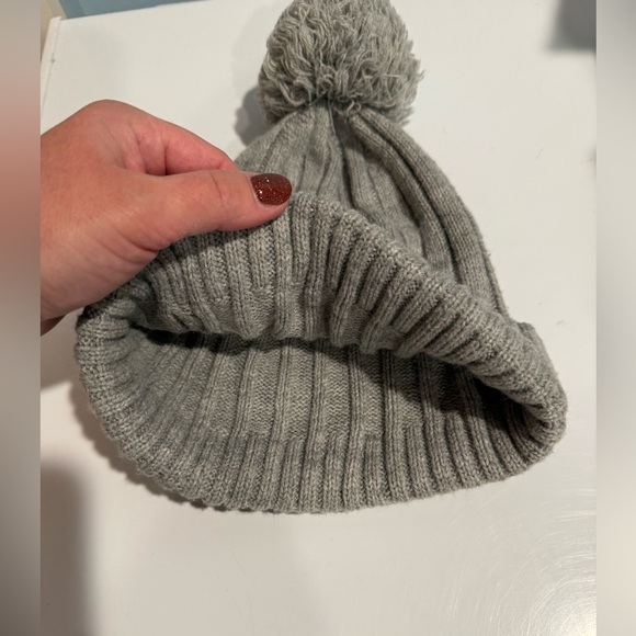 Michael Kors Gray Winter Pom Pom Hat - Picture 5 of 5
